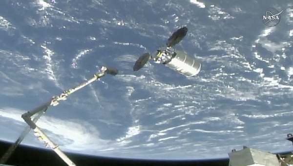 US Cygnus space freighter conducts its first-ever ISS orbit adjustment  