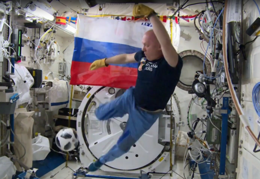 Official ball of 2018 FIFA World Cup tested by Russian cosmonauts  