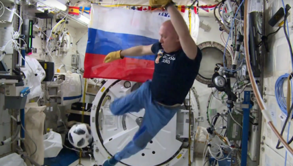 Official ball of 2018 FIFA World Cup tested by Russian cosmonauts  