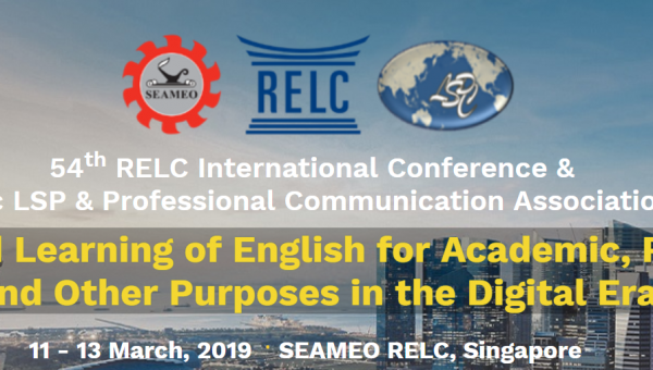 54th RELC International Conference &  5th Asia-Pacific LSP & Professional Communication Association Conference, Singapore