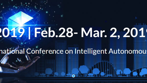 ICoIAS’2019 | Feb.28- Mar. 2, 2019 | Singapore2nd International Conference on Intelligent Autonomous Systems, Singapore